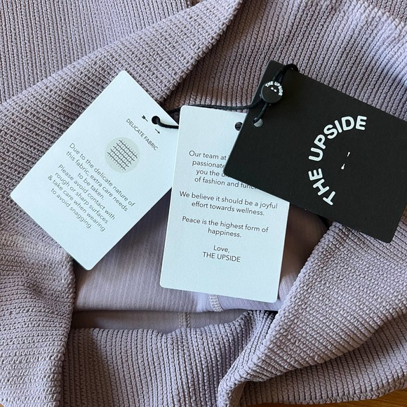 The Upside Jacquard Mini Spin Shorts in Lavender Size Large - Picture 8 of 12